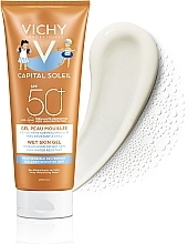 Waterproof Sun Protection Wet Skin Gel for Children's Sensitive Skin, SPF50+ - Vichy Capital Soleil Wet Skin Gel — photo N5
