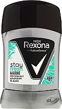 Fragrances, Perfumes, Cosmetics Deodorant-Stick - Rexona Men MotionSense Stay Fresh Marine Deodorant Stick