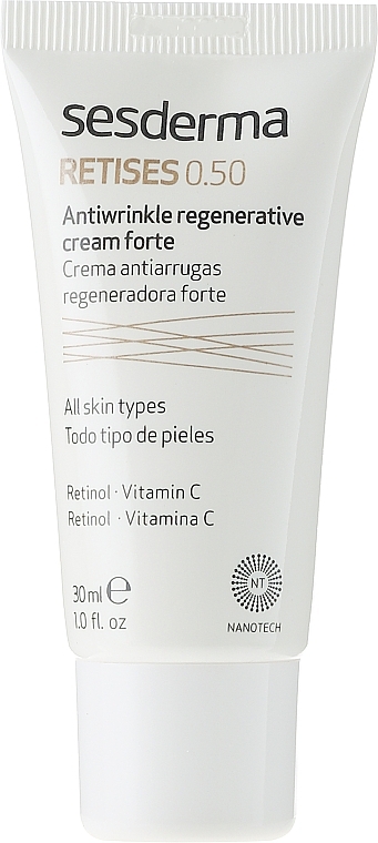 Anti-Wrinkle Regenerating Cream Forte - SesDerma Laboratories Retises 0.50% Antiwrinkle Regenerative Cream Forte — photo N2