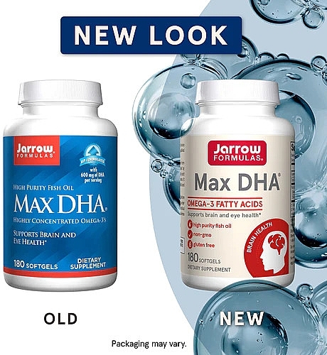 Dietary Supplement "Omega-3" - Jarrow Formulas Max DHA — photo N2