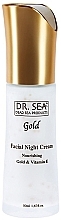 Fragrances, Perfumes, Cosmetics Nourishing Gold & Vitamin E Night Cream - Dr.Sea Gold & Vitamin E Night Cream Nourishing