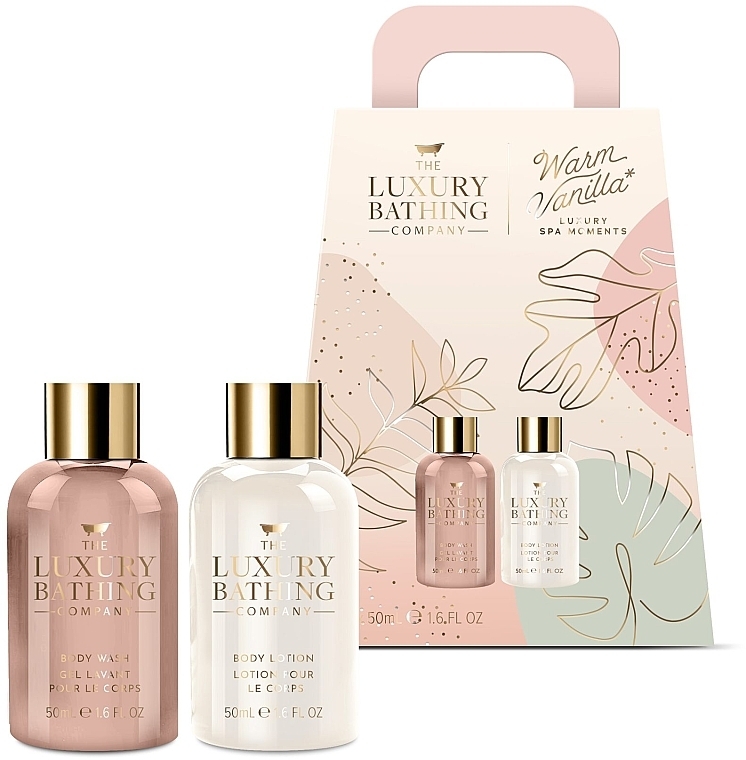 Set - Grace Cole The Luxury Bathing Warm Vanilla Set (sh/gel/50ml + b/lot/50ml) — photo N1