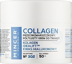 Anti-Wrinkle Face Cream 50+ #302 - Mincer Pharma Collagen Face Cream — photo N1