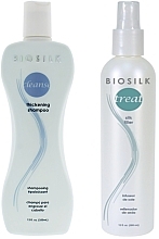 Fragrances, Perfumes, Cosmetics Set - BioSilk Set (shm/350ml + spray/350ml)