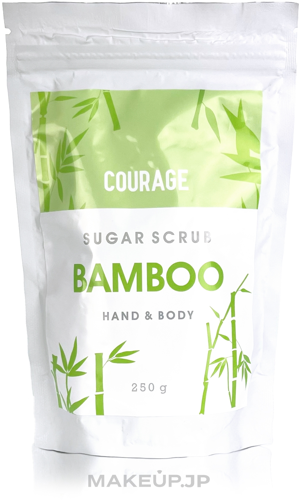 Green Bamboo Hand & Body Sugar Scrub - Courage Bamboo Hands & Body Sugar Scrub (doypack) — photo 250 g