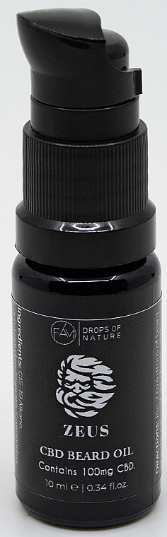 Beard Oil - Fam Drops Of Nature 100 mg CBD Beard Oil — photo N5