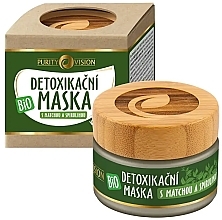 Detox Mask "Matcha & Spirulina" - Purity Vision Bio Detox Mask With Matcha & Spirulina — photo N1