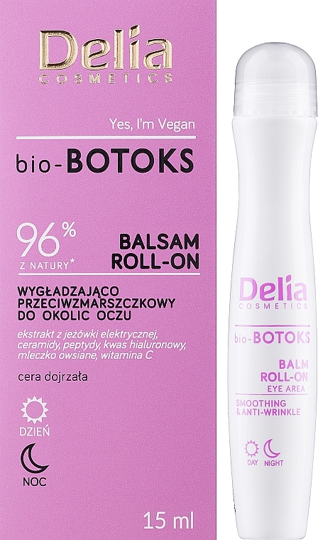 Soothing Anti-Wrinkle Roll-On Balm - Delia bio-BOTOKS Soothing & Anti-Wrinkle Roll-On Balm Eye Area — photo N1