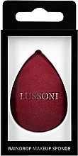 Makeup Sponge, burgundy - Lussoni Raindrop Makeup Sponge — photo N1