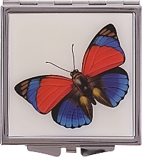 Fragrances, Perfumes, Cosmetics Cosmetic Mirror, "Butterflies" 85420, red-blue - Top Choice