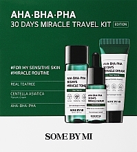 Fragrances, Perfumes, Cosmetics Set - Some By Mi AHA BHA PHA 30 Days Miracle Travel Kit (ton/30ml+ser/10ml+f/cr/20g)