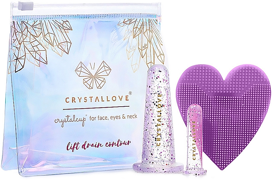 Massage Cups - Crystallove Crystalcup Facial Cupping Set — photo N1