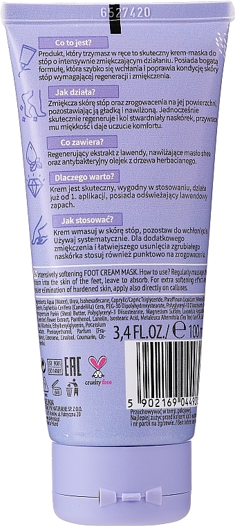 Softening Foot Cream Mask - Bielenda Lavender Foot Care Foot Cream Mask — photo N11