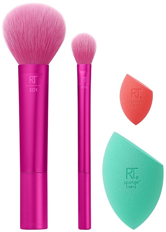 Set - Real Techniques Feeling Festive Face Set (sponge/2pcs + brush/2pcs) — photo N2