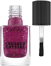 Fragrances, Perfumes, Cosmetics Crushed Crystal Top Coat - Catrice Crushed Crystal Effect Amethyst Aura Top Coat