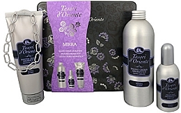 Fragrances, Perfumes, Cosmetics Tesori d`Oriente Mirra - Set (edp/100 ml + sh/gel/250 ml + bath/cr/500 ml)