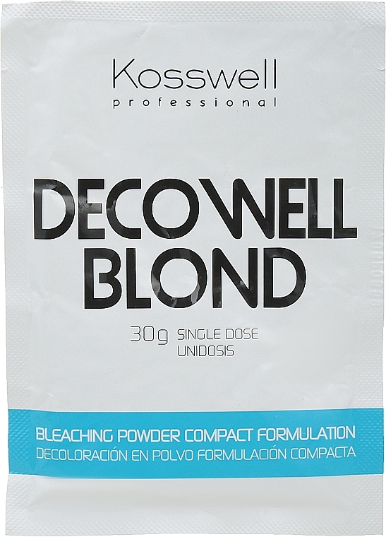Whitening Powder, Sky Blue - Kosswell Professional Decowell Blond — photo N3