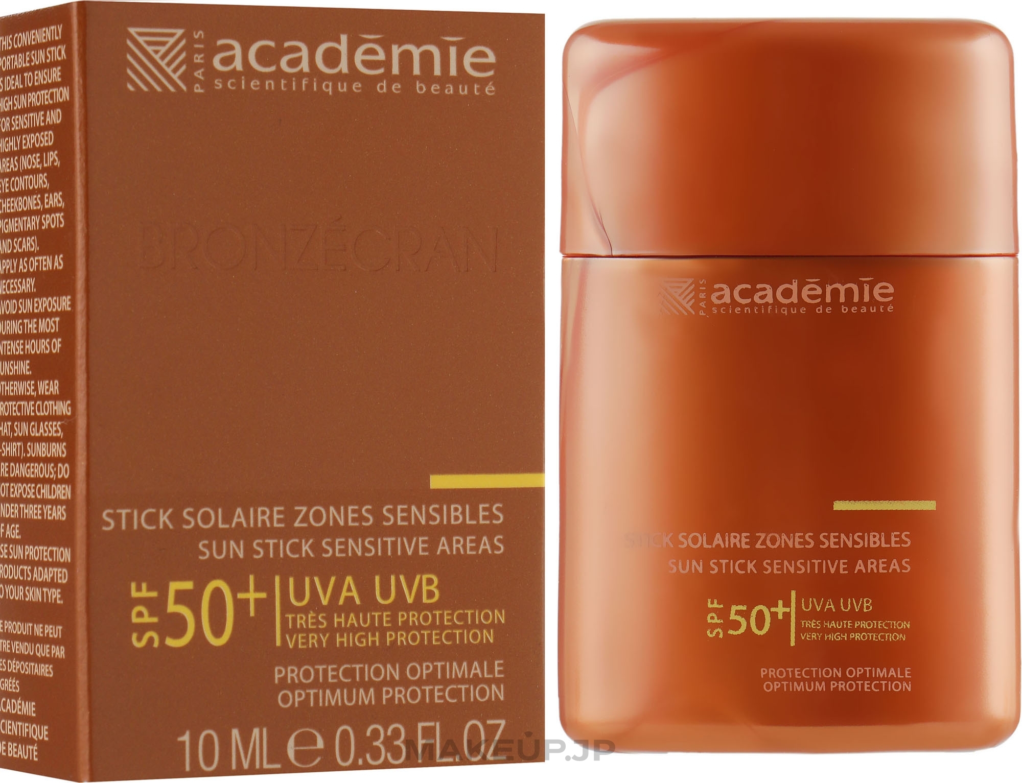 Sensitive Areas Protective Sun Stick - Academie Sun Stick Sensitive Areas SPF 50+ — photo 10 ml