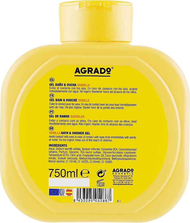 Vanilla Bath & Shower Gel - Agrado Sower Gel — photo N2