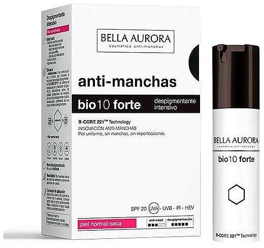 Intensive Serum for Normal & Dry Skin - Bella Aurora Bio10 Forte Intensive Depigmenting — photo N2