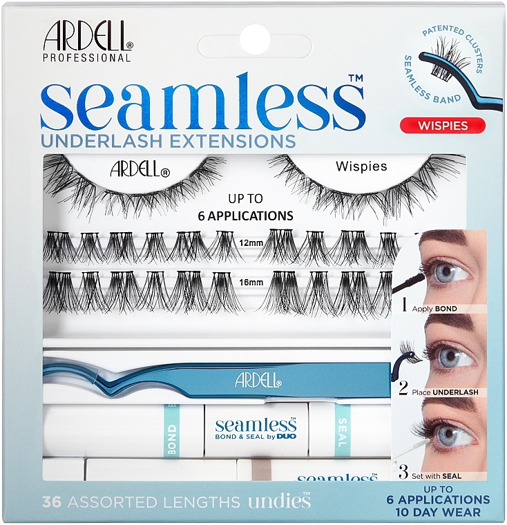 Eyelash Sxtension Set - Ardell Seamless Underlash Extensions Wispies Kit — photo N1