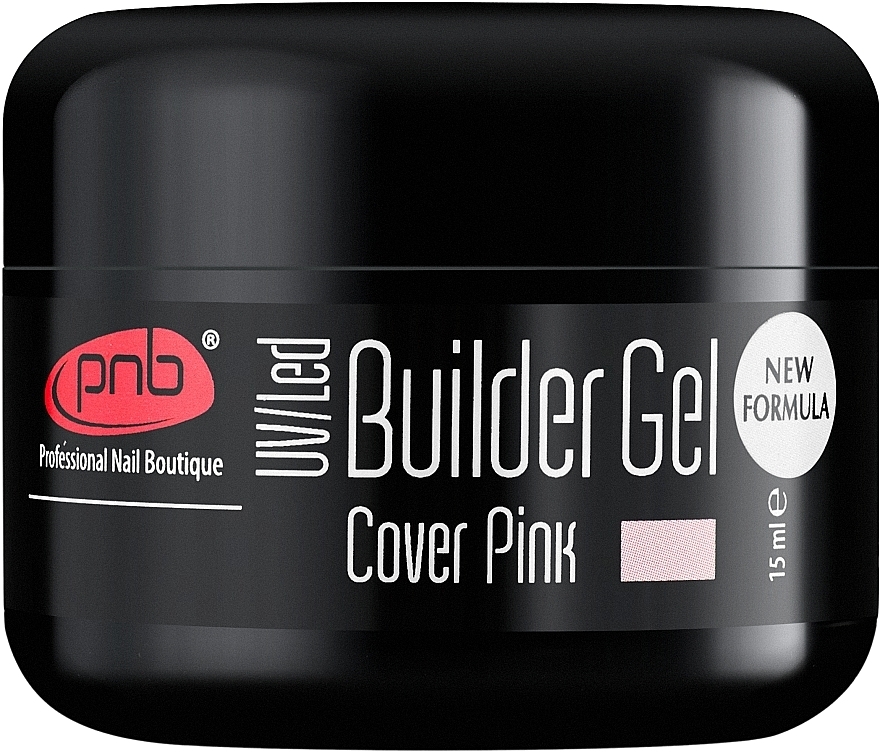 Camouflage Nail Gel, pink - PNB UV/LED Builder Gel Cover Pink — photo N1