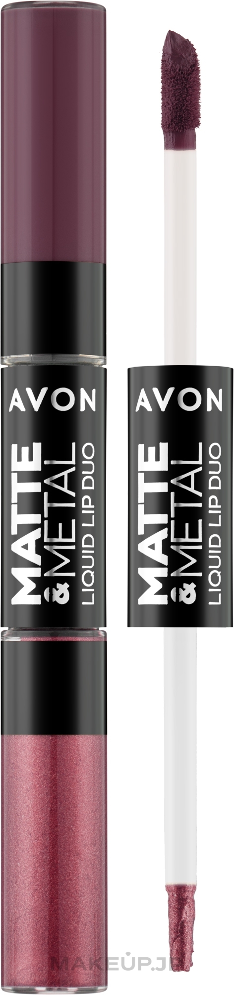 Liquid Lipstick 2in1 - Avon Matte & Metal Liquid Lip Duo — photo Berry Glaze