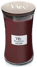 Scented Candle in Glass - WoodWick Hourglass Candle Black Cherry — photo N1