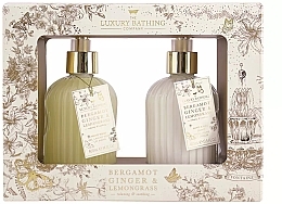 Fragrances, Perfumes, Cosmetics Set - Grace Cole The Luxury Bathing Bergamot Ginger & Lemongrass Set (h/wash/400ml + h/cr/400ml)