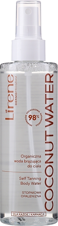 Self-Tanning Body Spray - Lirene Self Tanning Coconut Body Water — photo N1