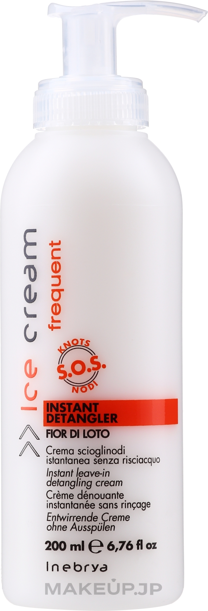 Leave-In Conditioner - Inebrya Frequent Ice Cream Instant Detangler — photo 200 ml