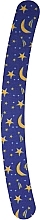 Fragrances, Perfumes, Cosmetics Banana Nail File 180/180, dark blue with stars - Donegal