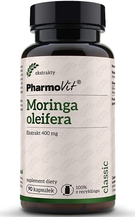 Dietary Supplement 'Moringa Oleifera', 400 mg - PharmoVit Classic Moringa Oleifera — photo N1