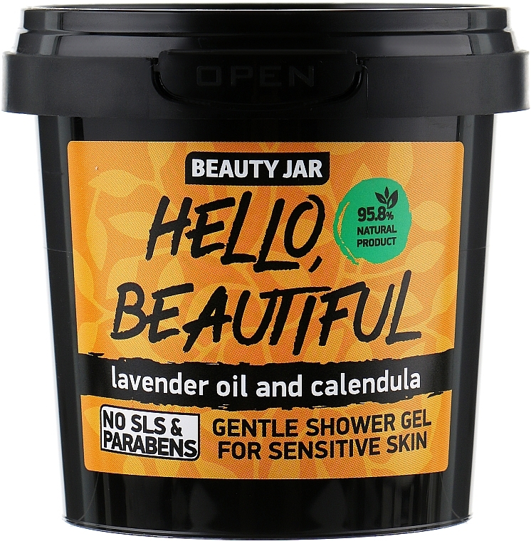 Shower Gel for Sensitive Skin "Hello, Beautiful" - Beauty Jar Gentle Shover Gel — photo N1