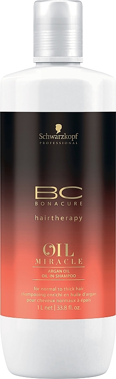 Argan Oil Shampoo - Schwarzkopf Professional BC Oil Miracle — photo N3