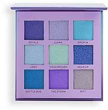 Eyeshadow Palette - Makeup Revolution X Fortnite Supply Llama 9 Pan Shadow Palette — photo N4