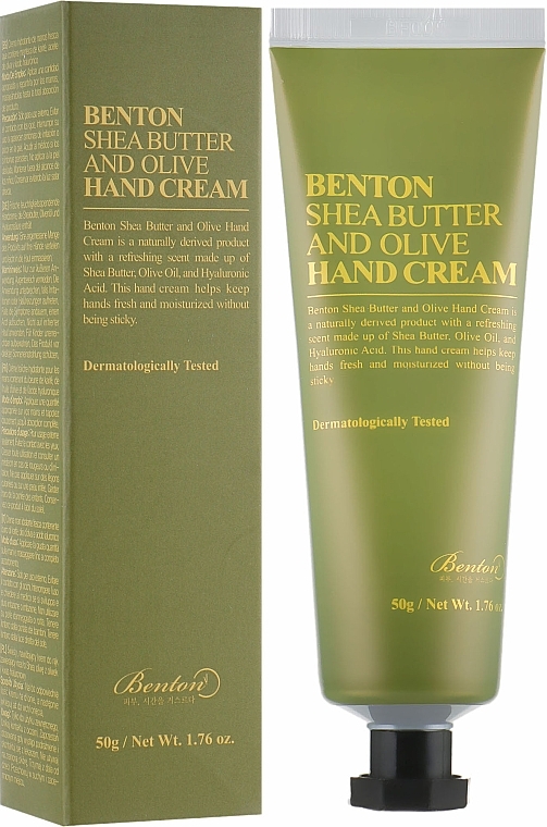 Shea Butter and Olive Hand Cream - Benton  — photo N1