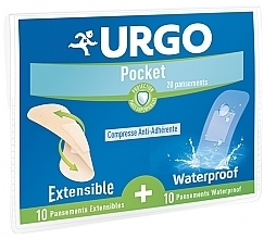 Fragrances, Perfumes, Cosmetics Elastic Waterproof Patch Set, 2x72 cm - Urgo Pocket Extensible + Waterproof