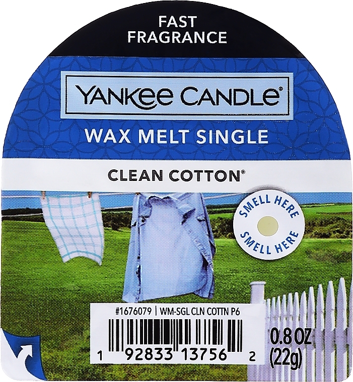 Scented Wax - Yankee Candle Clean Cotton Tarts Wax Melts — photo N1