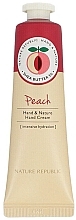 Fragrances, Perfumes, Cosmetics Moisturizing Hand Cream - Nature Republic Hand and Nature Hand Cream Peach