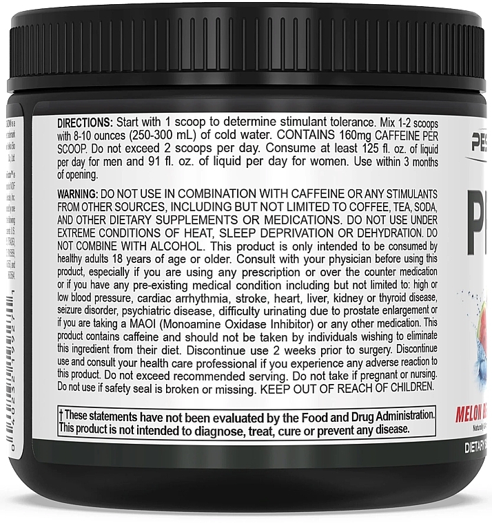 Pre-Workout Complex - PeScience Prolific Pre-Workout Melon Berry Twist — photo N3