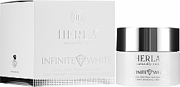 Fragrances, Perfumes, Cosmetics Face Cream - Herla Infinite White Total Spectrum Anti-Aging Day Therapy Whitening Cream SPF 15