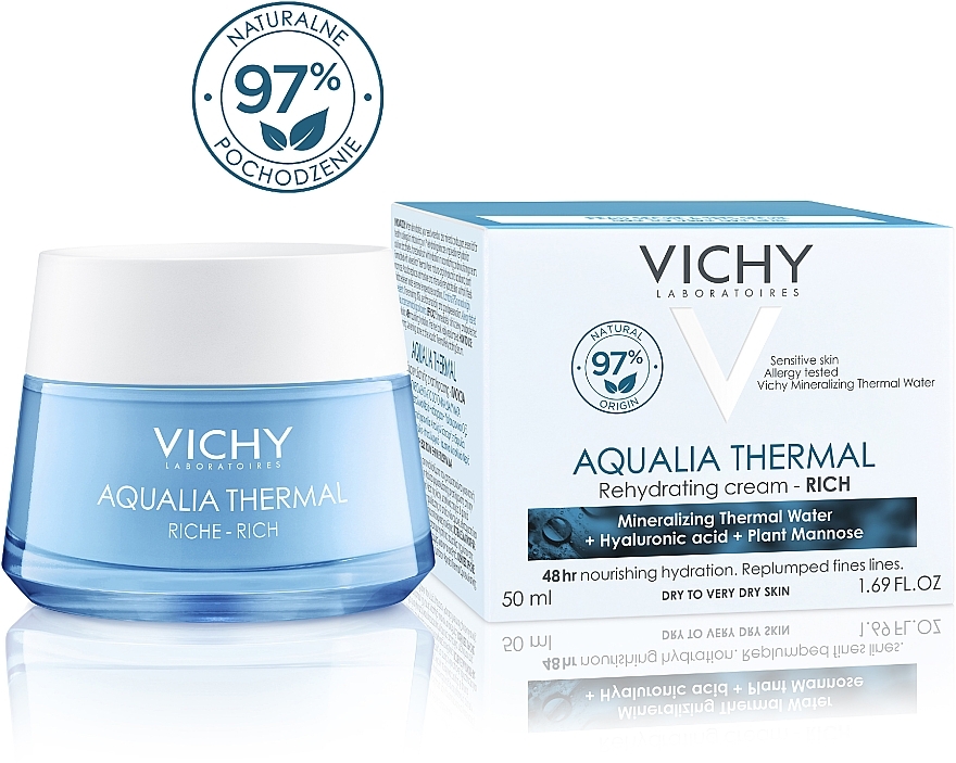 Rich Moisturizing Cream for Dry and Very Dry Skin - Vichy Aqualia Thermal Rich Cream — photo N11