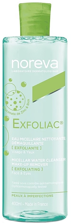 Cleansing Micellar Water - Noreva Exfoliac Micellar Water Cleanser Make-Up Remover — photo N1