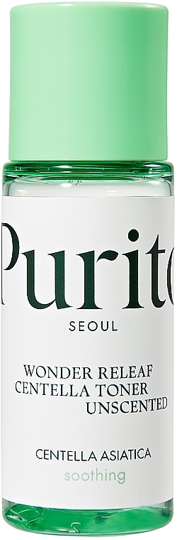 Centella Mini Kit - Purito Seoul Wonder Releaf Centella Mini Kit Unscented (toner/30ml + serum/15ml + cream/15ml) — photo N2