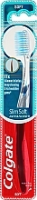 Fragrances, Perfumes, Cosmetics Toothbrush "Silk Bristles", soft, dark blue - Colgate Slim Soft Advanced