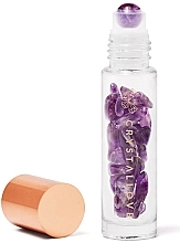 Fragrances, Perfumes, Cosmetics Bottle with Amethyst Crystals, 10 ml - Crystallove