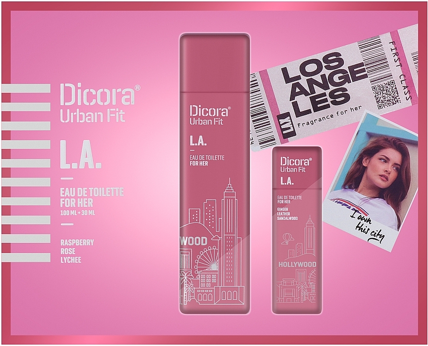 Dicora Urban Fit L.A. - Set (edt/100 ml + edt/30 ml) — photo N1