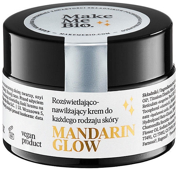 Brightening & Moisturizing Face Cream - Make Me Bio Mandarin Glow — photo N1