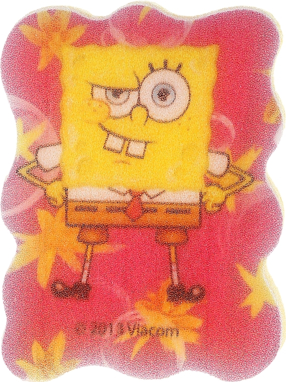 Bath Sponge "SpongeBob", pink - Suavipiel Sponge Bob Bath Sponge — photo N1